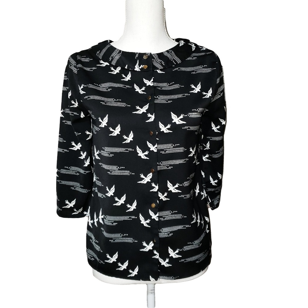 Cute Vintage Style retro look Bird Shirt - Picture 2 of 6